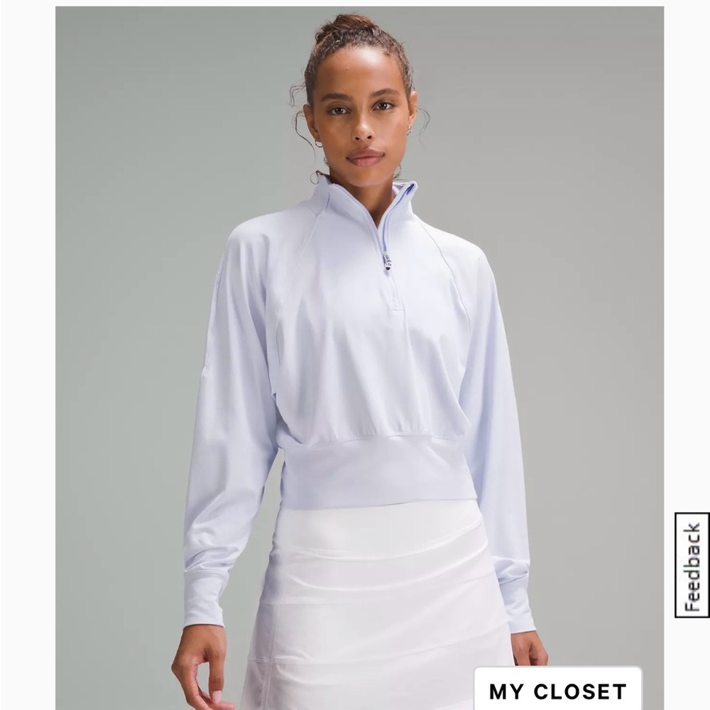 Lululemon Athletica Soft Blue Half-Zip Top